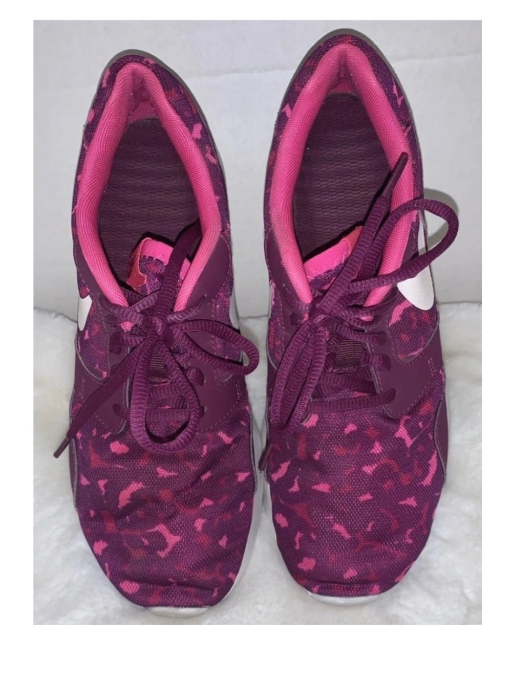 🦋🎯 Nike Kaishi Running Shoes Pink Purple Animal Print Size 9 - Picture 8 of 12